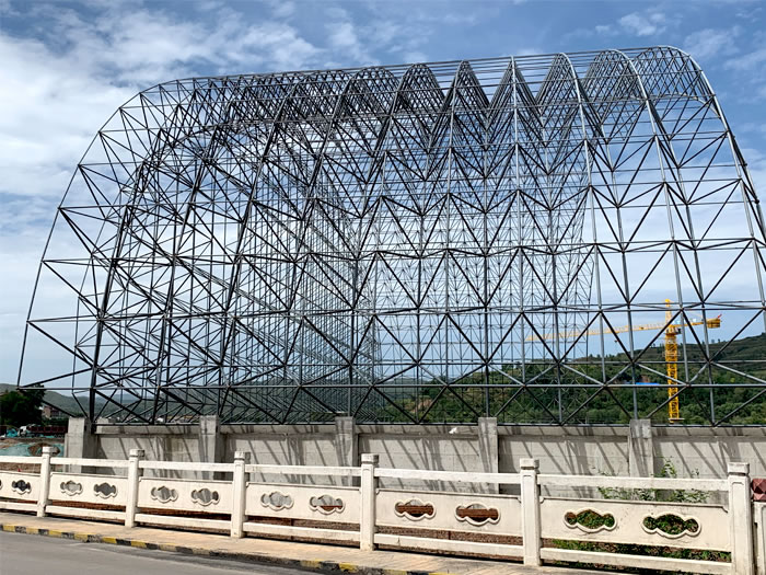 锡林格勒盟山寨矿储煤棚网架